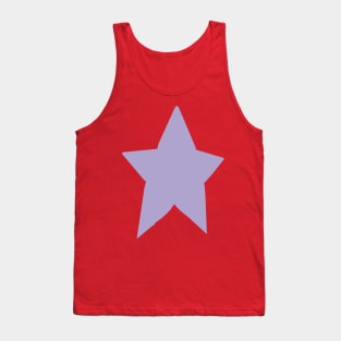 Purple Lavender Star on Pink Tank Top